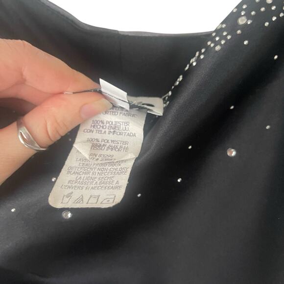 JUMP Y2k‎ Junior's Size 3/4 Bedazzled Whimsigoth Ombre Purple Maxi Prom Dress - Picture 9 of 13